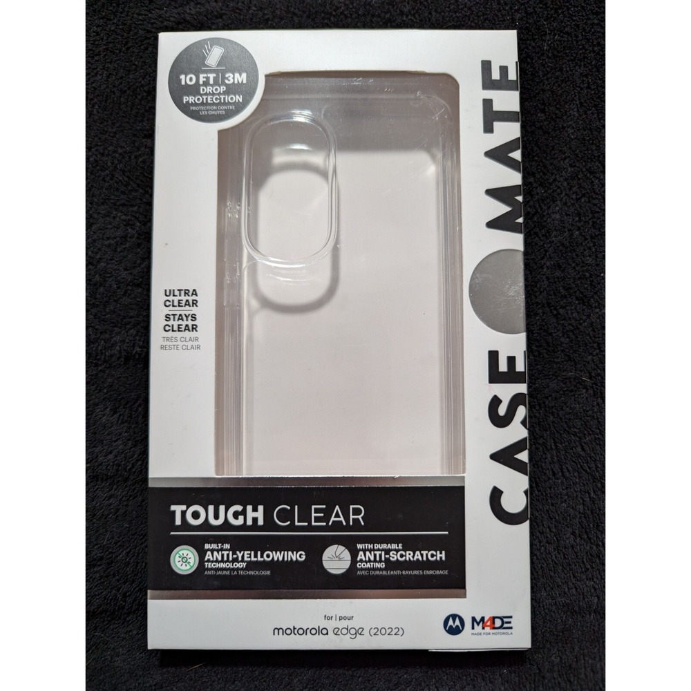 T2. Case Mate Tough Clear Series Motorola Edge (2022) Clear Case